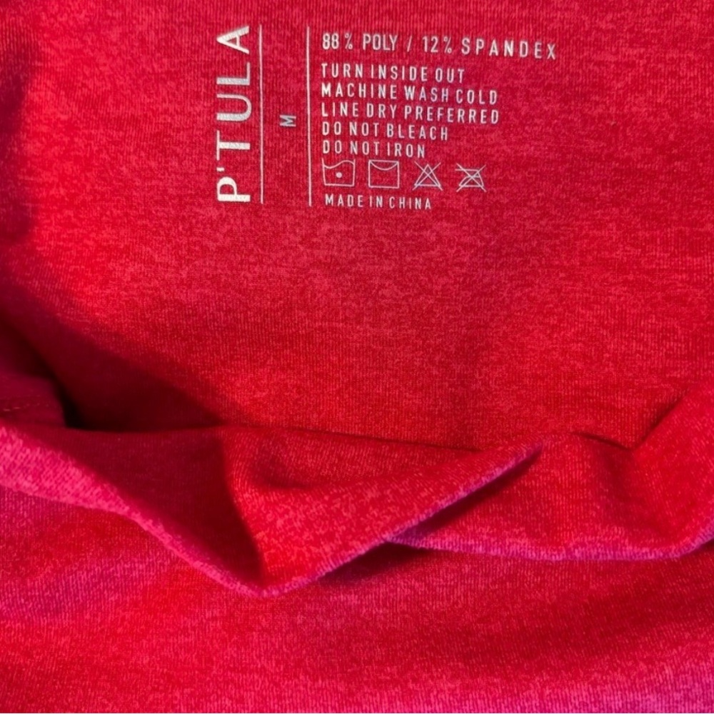 P'tula Women's Reddish Pink Athletic Shorts - Picture 3 of 4